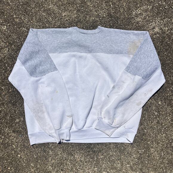 Vintage White Thrashed West Virginia Sweatshirt Size XL - Picture 7 of 7